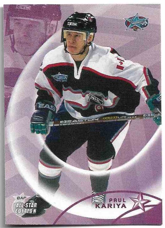 PAUL KARIYA 02-03 In the Game Be A Player All-Star Edition