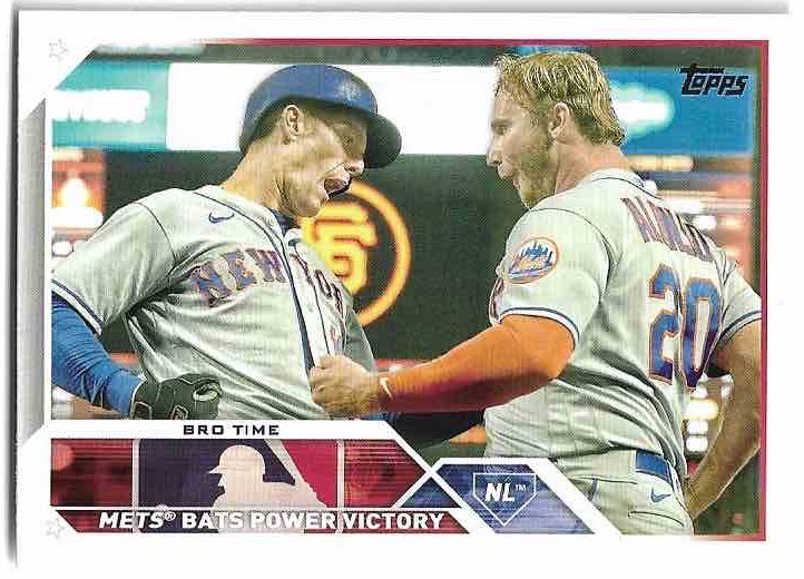 Bro Time NEW YORK METS 2023 Topps Series 1 Baseball