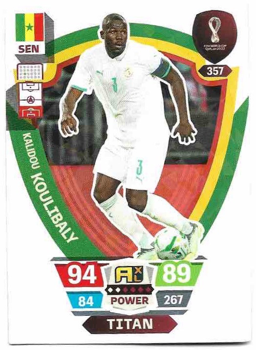 Titan KALIDOU KOULIBALY Panini Adrenalyn XL World Cup 2022