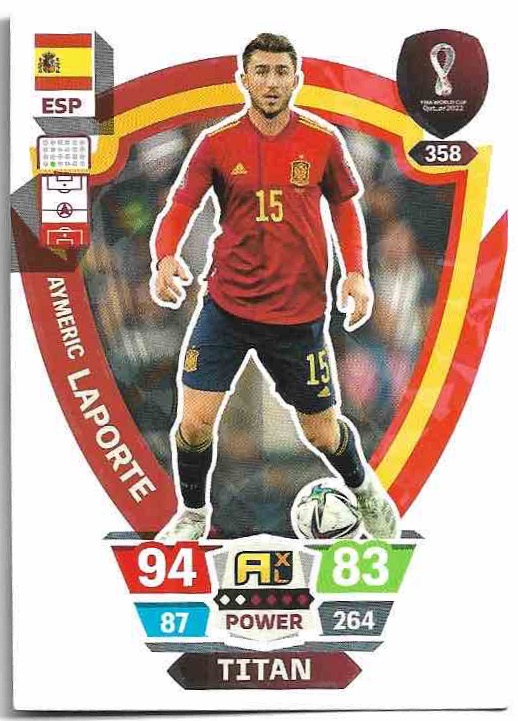 Titan AYMERIC LAPORTE Panini Adrenalyn XL World Cup 2022