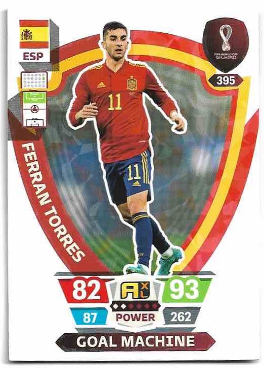 Goal Machine FERRAN TORRES Panini Adrenalyn XL World Cup 2022