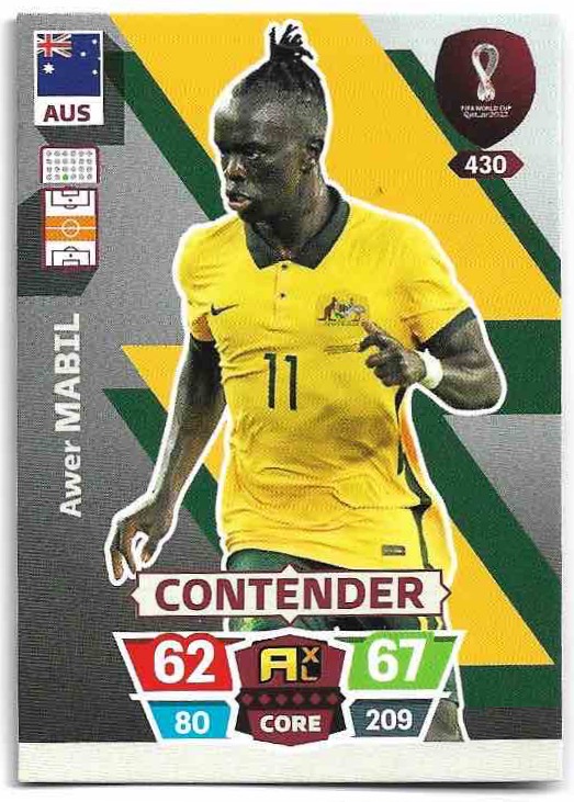 Contender AWER MABIL Panini Adrenalyn XL World Cup 2022