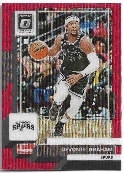 Red Wave DEVONTE' GRAHAM 22-23 Panini Donruss Optic Basketball