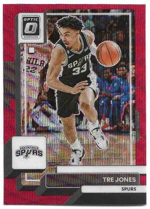 Red Wave TRE JONES 22-23 Panini Donruss Optic Basketball