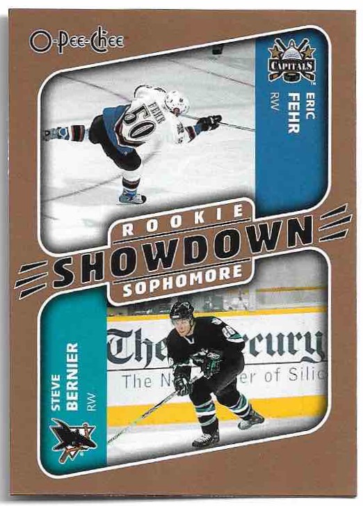 Rookie ERIC FEHR Sophomore STEVE BERNIER 06-07 UD O-Pee-Chee OPC