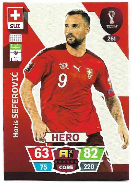 Hero HARIS SEFEROVIC Panini Adrenalyn XL World Cup 2022