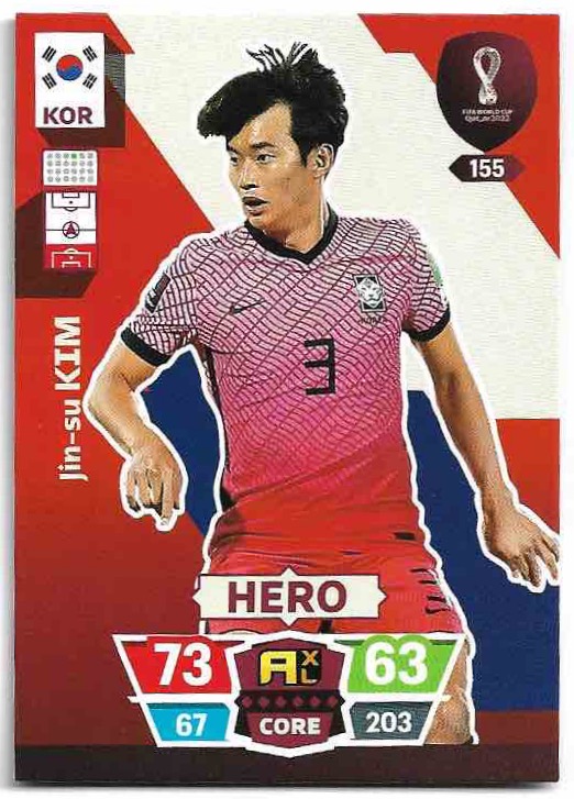 Hero JIN-SU KIM Panini Adrenalyn XL World Cup 2022