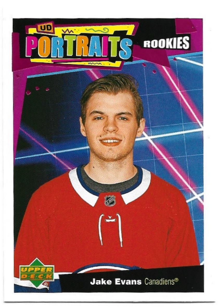 Rookies UD Portraits JAKE EVANS 20-21 UD Series 1