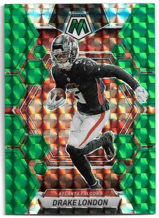 Green Mosiac Prizm DRAKE LONDON 2023 Panini Mosaic Football