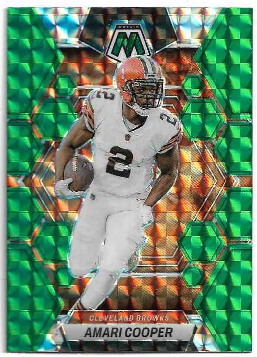 Green Mosiac Prizm AMARI COOPER 2023 Panini Mosaic Football