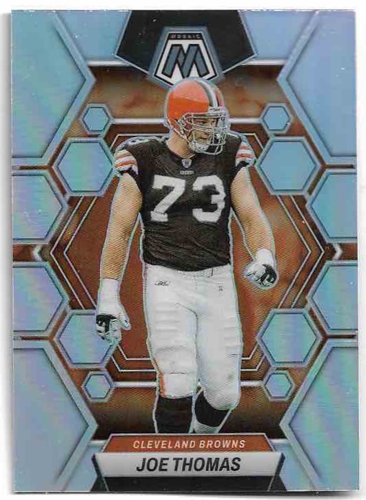 Silver Prizm JOE THOMAS 2023 Panini Mosaic Football