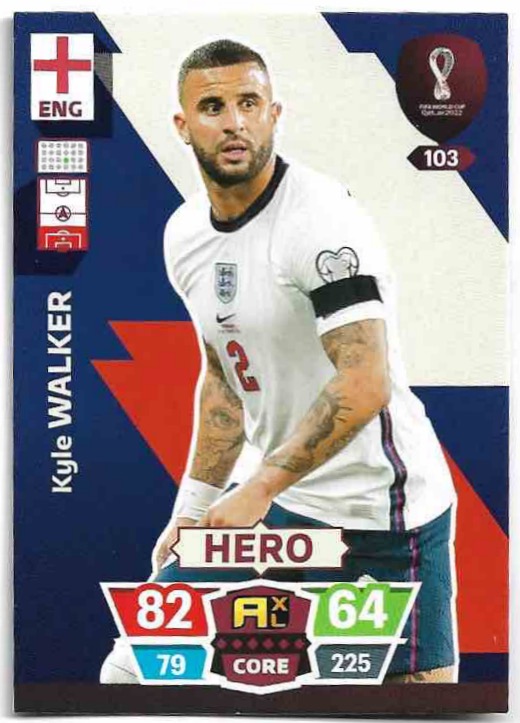 Hero KYLE WALKER Panini Adrenalyn XL World Cup 2022