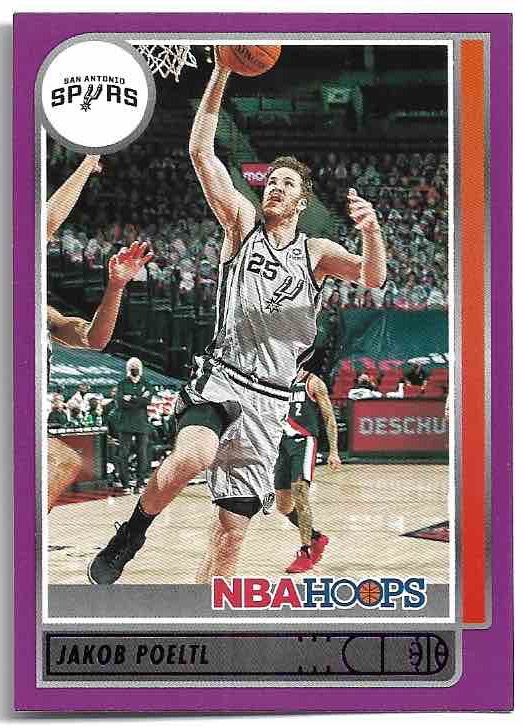 Purple JAKOB POELTL 21-22 Panini Hoops Basketball