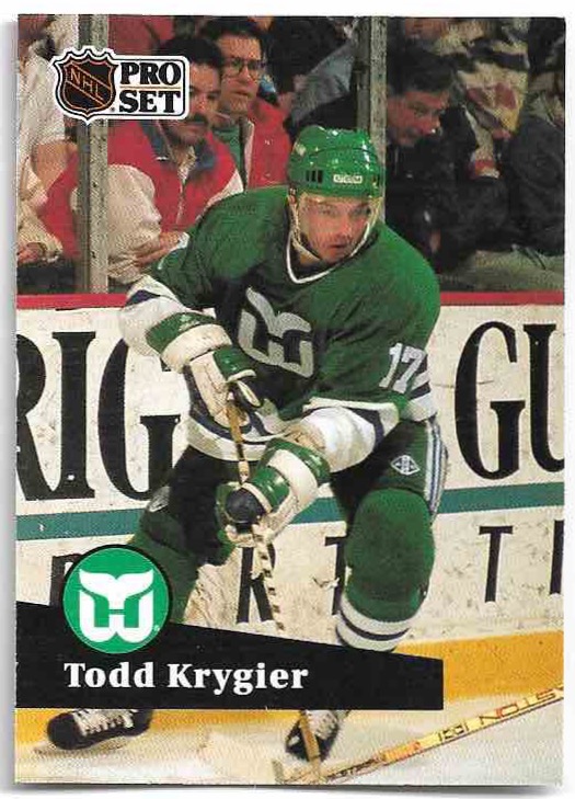 TODD KRYGIER 91-92 Pro Set