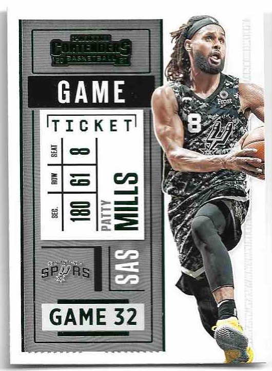 Green PATTY MILLS 20-21 Panini Contenders Basketball