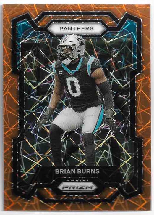 Orange Lazer Prizm BRIAN BURNS 2023 Panini Prizm Football