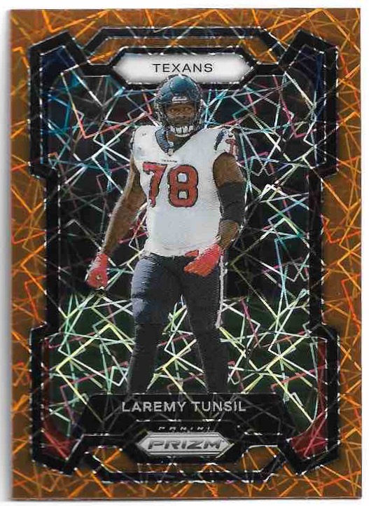 Orange Lazer Prizm LAREMY TUNSIL 2023 Panini Prizm Football