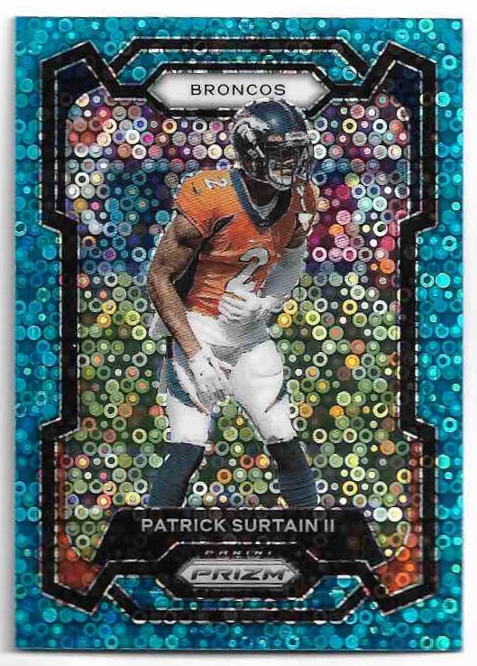 Blue No Huddle Prizm PATRICK SURTAIN II 2023 Panini Prizm Football /99