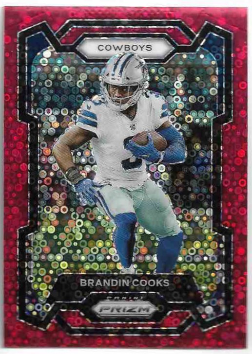 Red No Huddle Prizm BRANDIN COOKS 2023 Panini Prizm Football /70