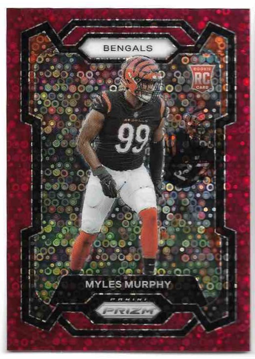 Rookie Red No Huddle Prizm MYLES MURPHY 2023 Panini Prizm Football /70