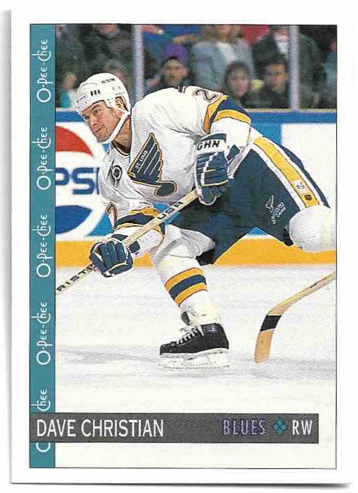 DAVE CHRISTIAN 92-93 O-Pee-Chee