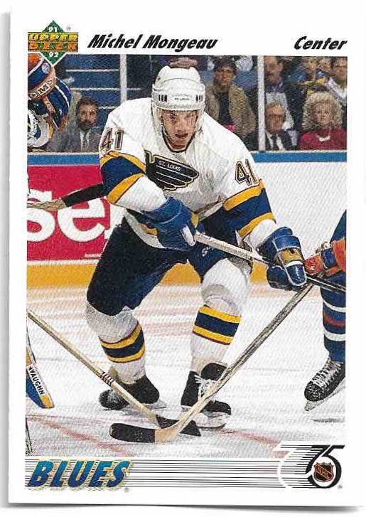 MICHEL MONGEAU 91-92 Upper Deck