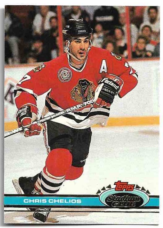 CHRIS CHELIOS 91-92 Topps Stadium Club