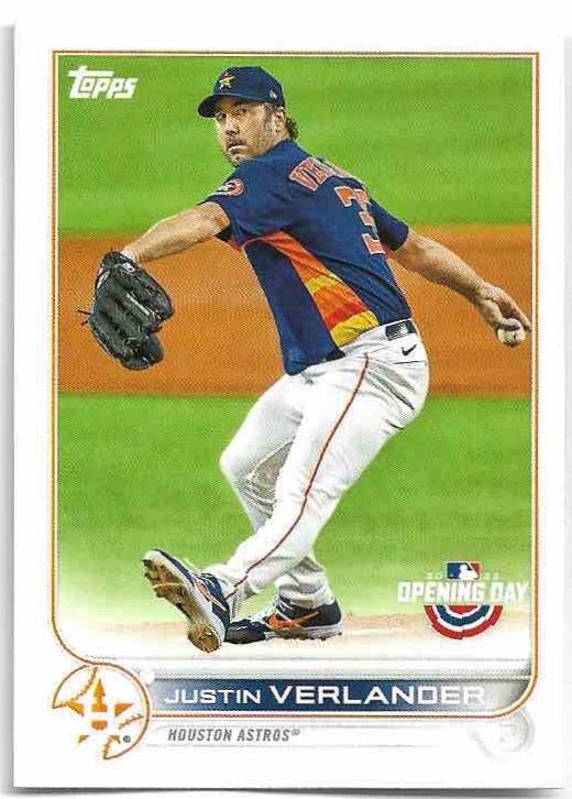 JUSTIN VERLANDER 2022 Topps Opening Day Baseball