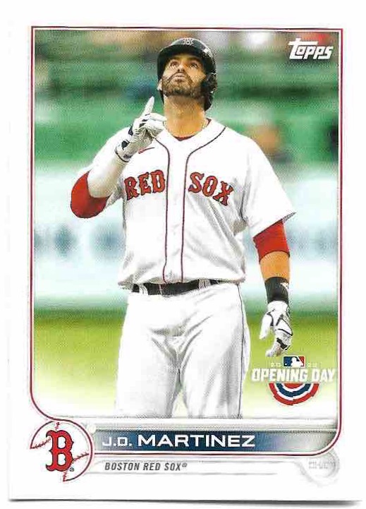 J.D. MARTINEZ 2022 Topps Opening Day Baseball