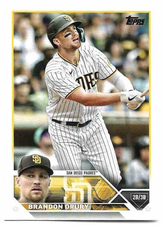 BRANDON DRURY 2023 Topps Series 1 Baseball