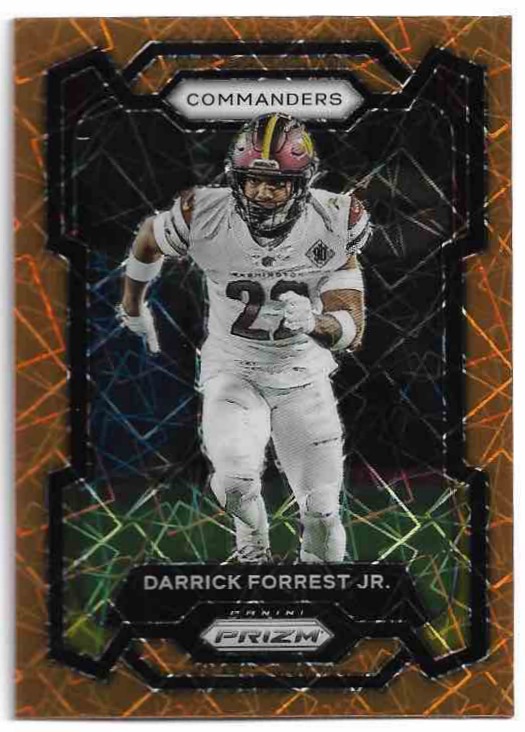 Orange Lazer Prizm DARRICK FORREST JR. 2023 Panini Prizm Football