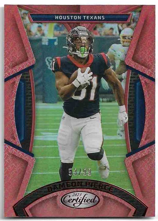 Red Mirror DAMEON PIERCE 2023 Panini Certified Football /99