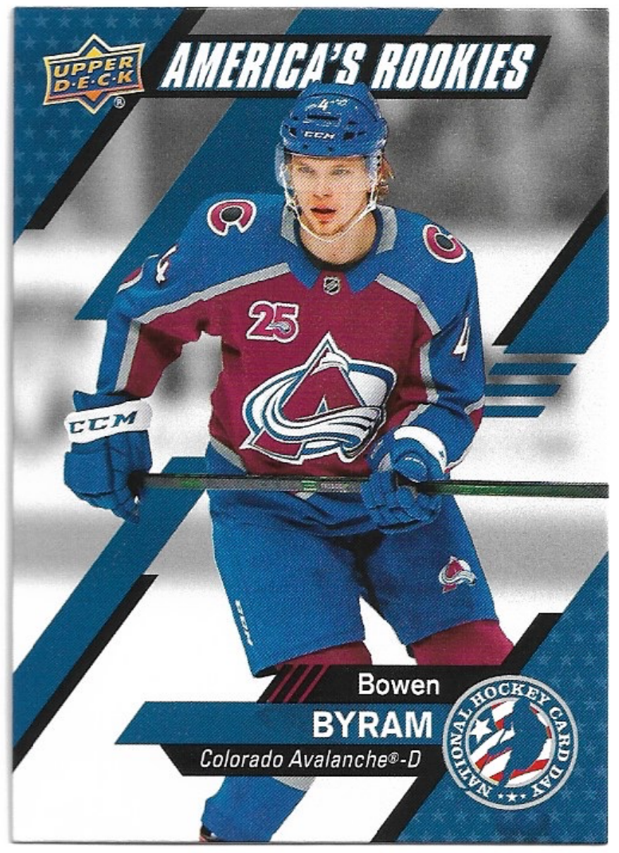 America's Rookies BOWEN BYRAM 20-21 National Hockey Card Day USA