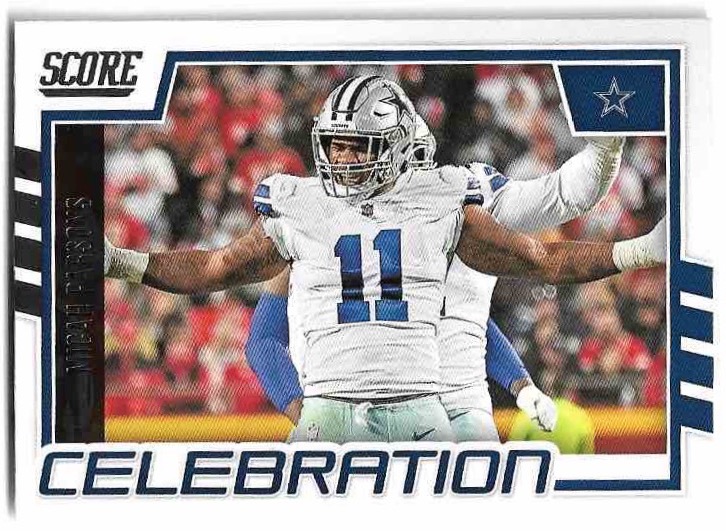 Celebration MICAH PARSONS 2022 Panini Score Football