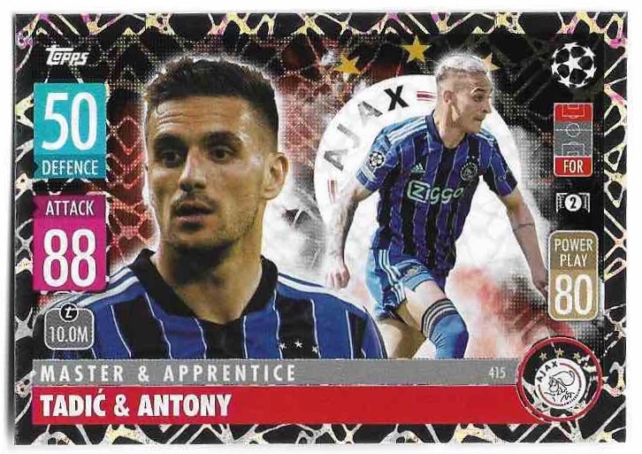 Master & Apprentice TADIC/ANTONY 21-22 Topps Match Attax UCL