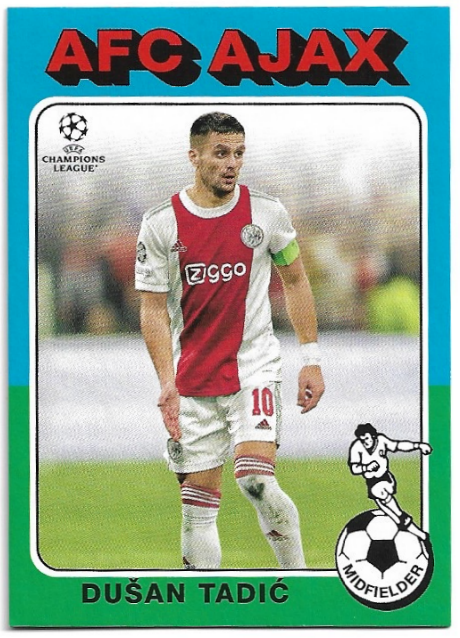 1975-76 Topps Footballers DUSAN TADIC 21-22 Topps UEFA Champions League