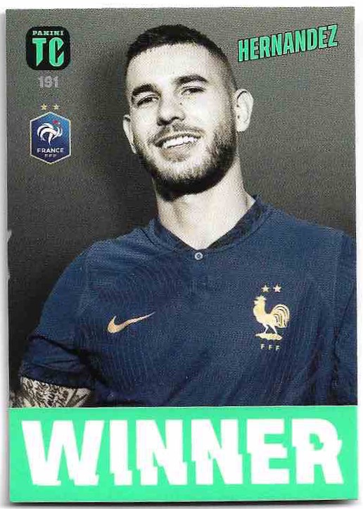 Winner LUCAS HERNANDEZ 2024 Panini Top Class