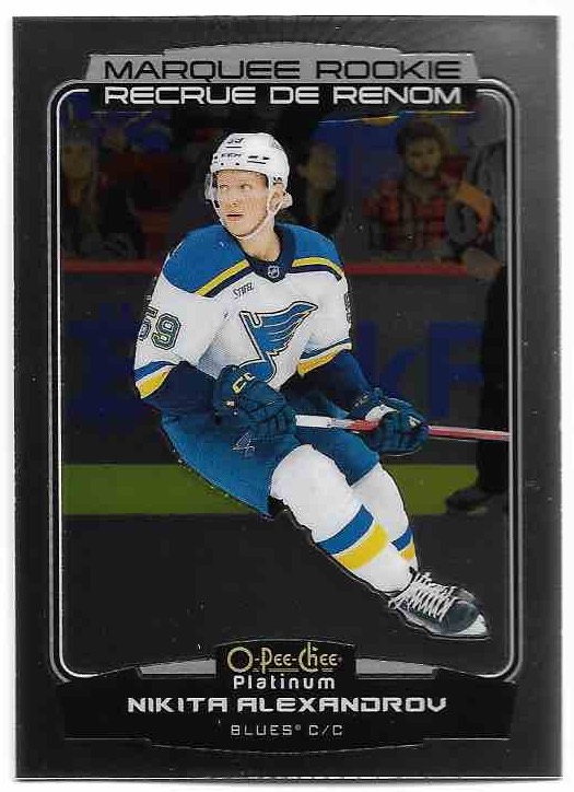 Marquee Rookie NIKITA ALEXANDROV 22-23 UD O-Pee-Chee OPC Platinum