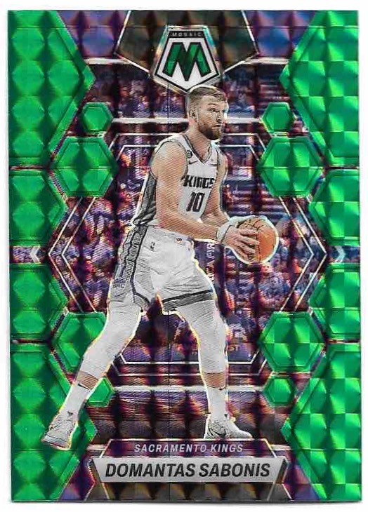 Green Mosaic Prizm DOMANTAS SABONIS 22-23 Panini Mosaic Basketball