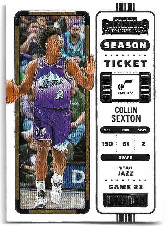 COLLIN SEXTON 22-23 Panini Contenders Basketball