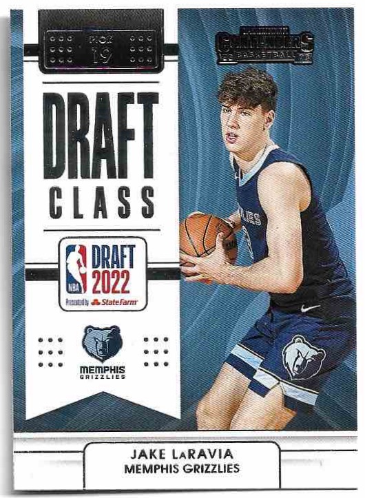 Rookie Draft Class 2022 JAKE LARAVIA 22-23 Panini Contenders Basketball