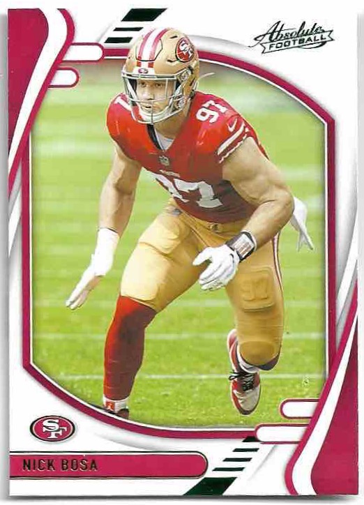 Green NICK BOSA 2021 Panini Absolute Football