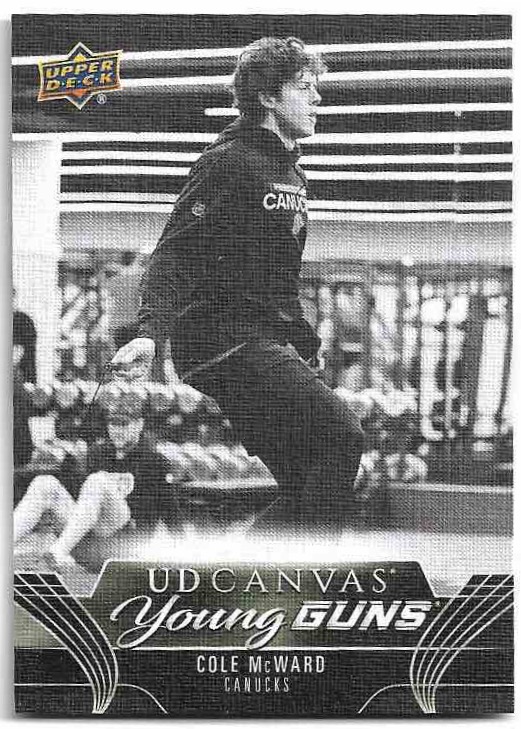 Rookie Black and White Canvas Young Guns COLE MCWARD 23-24 UD Series 2