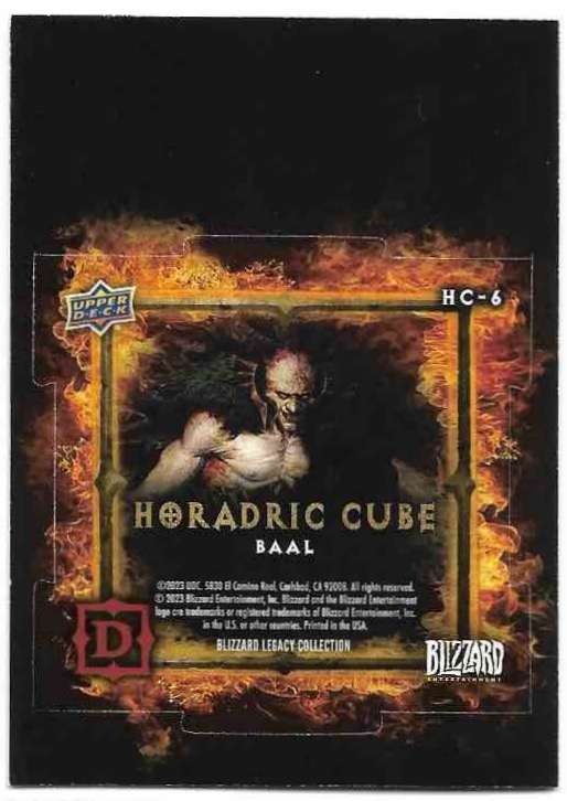 Horadric Cube - BAAL - Diablo - UD Blizzard Legacy Collection
