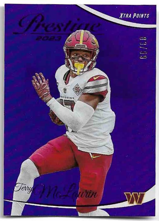 Xtra Points Purple TERRY MCLAURIN 2023 Panini Prestige Football /99