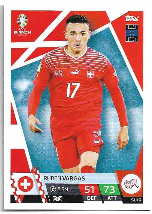 RUBEN VARGAS 2024 EURO Match Attax