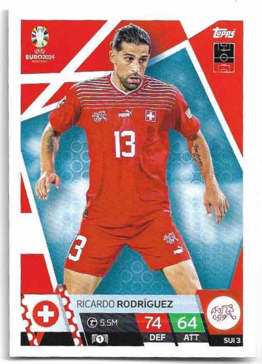 RICARDO RODRIGUEZ 2024 EURO Match Attax