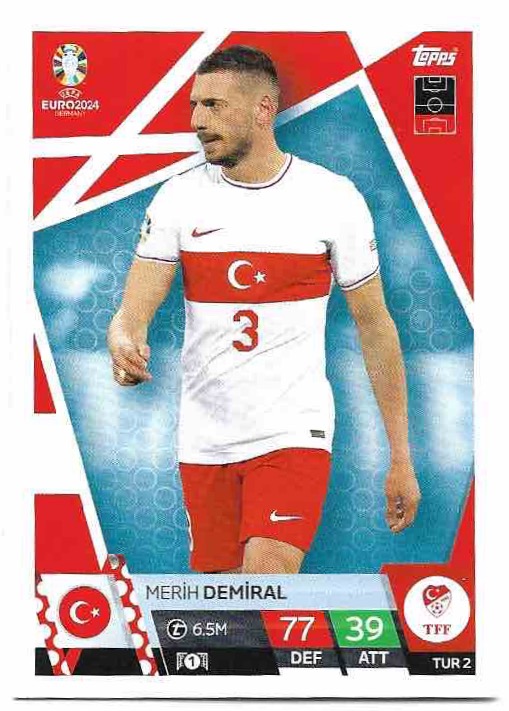 MERIH DEMIRAL 2024 EURO Match Attax