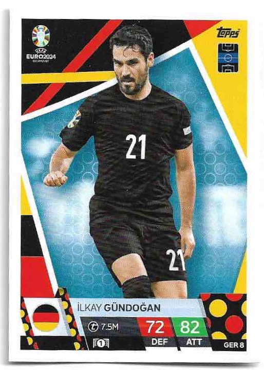 ILKAY GUNDOGAN 2024 EURO Match Attax