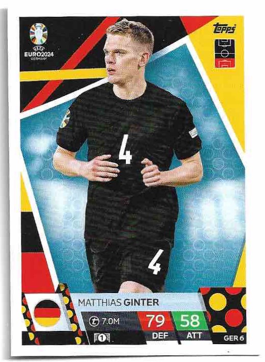 MATTHIAS GINTER 2024 EURO Match Attax